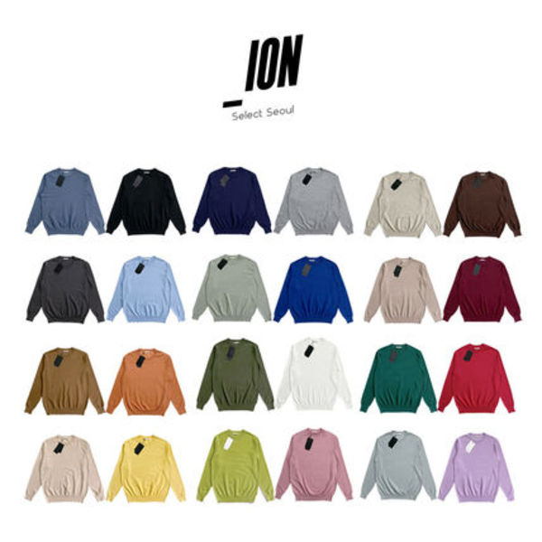 【IONSEOUL】Signature Cash Round Knit 20color 5FM0179