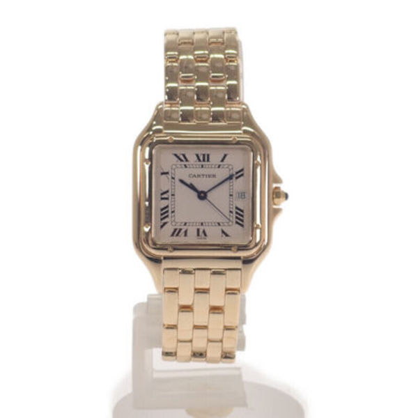 CARTIER パンテールLM W25014B9 腕時計 K18YG クオーツ シルバー