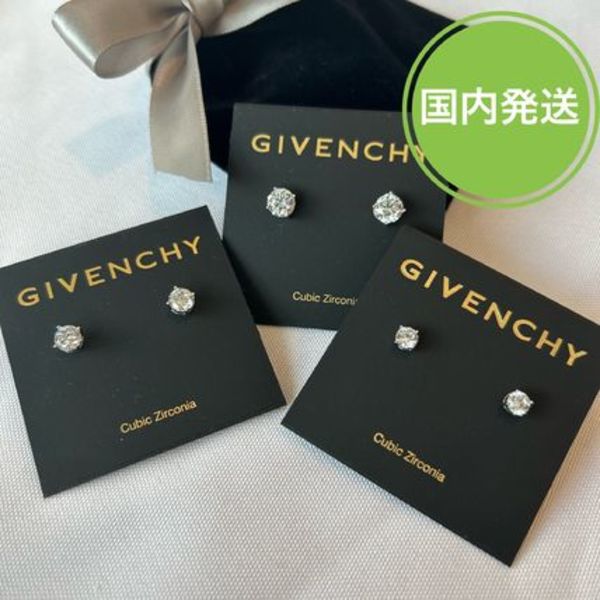 ジバンシィ クリスタル スタッズ ピアス