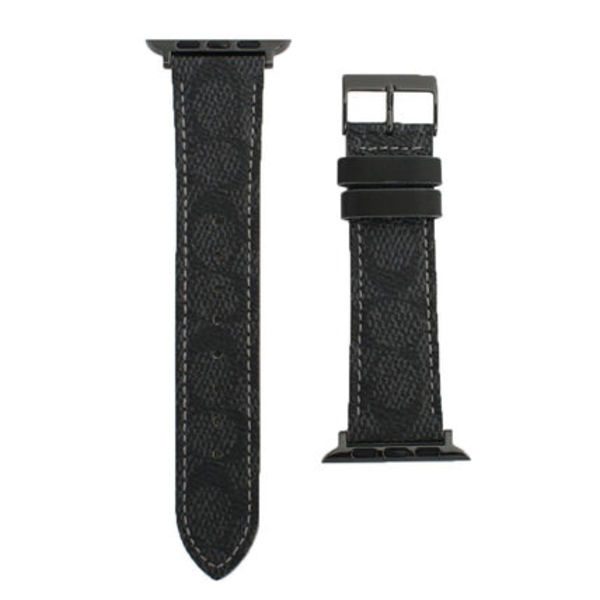 Coach Apple Watch strap 42mm 44mm 対応 ブラック 14700044
