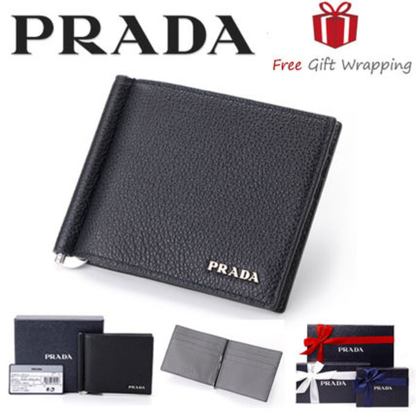 【国内発送】PRADA マネークリップ 2つ折り 財布 2MN077 ギフト