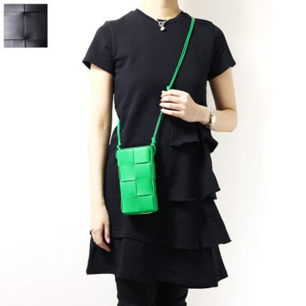 BOTTEGA VENETA ボッテガヴェネタ カセット フォンポーチ レザー