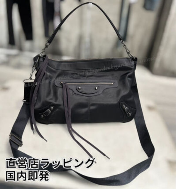 限定!BALENCIAGA Le City Moto ミディアム ショルダーバッグ