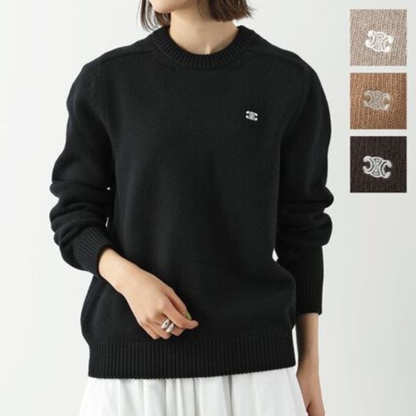 CELINE ニット 2AC85048T ウール カシミヤ セーター トリオンフ