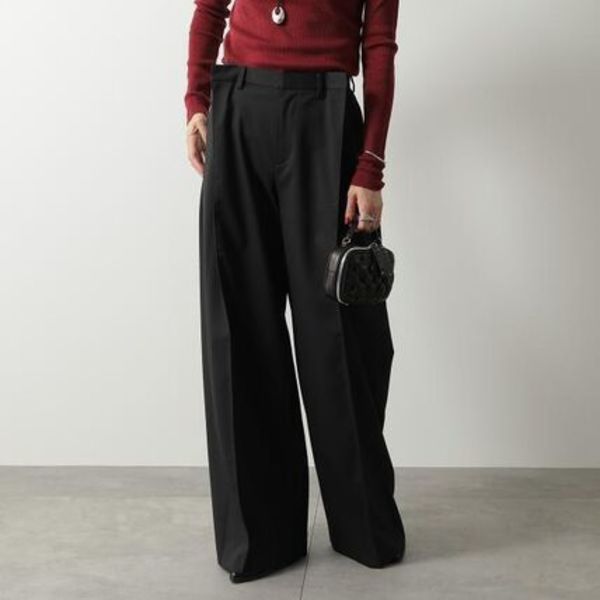 MM6 ワイドパンツ S52KA0539 M35227 センタープレス