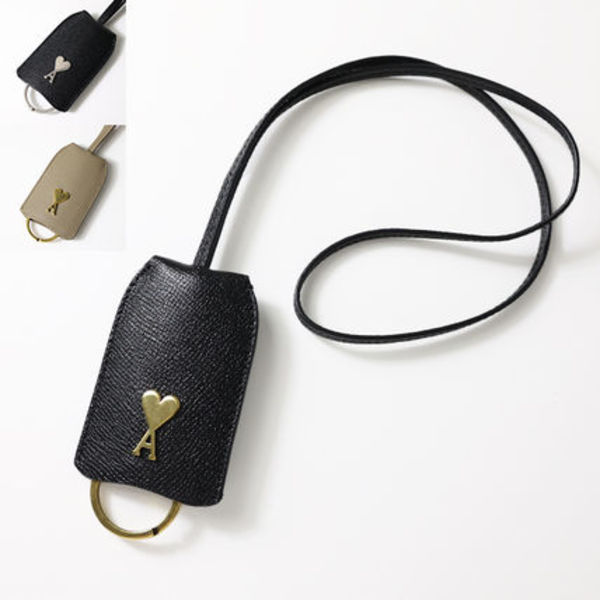 AMI PARIS  ネックストラップ キーリング レザー USL401 AL0036