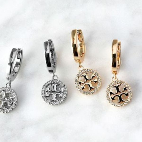 TORY BURCH ピアス MILLER PAVE HUGGIE HOOP 87041