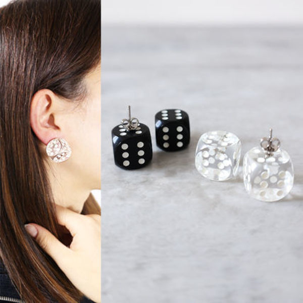MM6 Dice Mutif Earrings ピアス サイコロ 両耳 M7VG0025 SV0140
