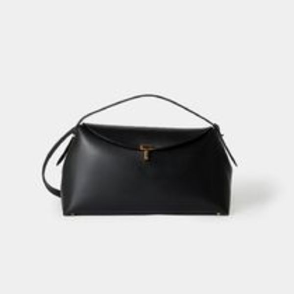 【TOTEME】T-Lock トップ ハンドル スムースレザー バッグ