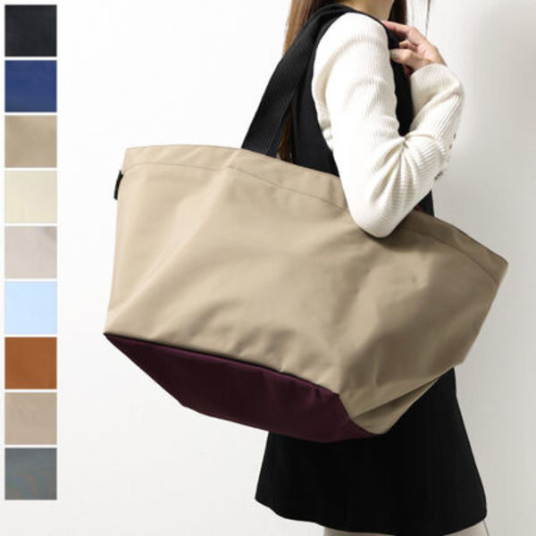 Herve Chapelier エルベシャプリエ ナイロン舟型トートXL レディース