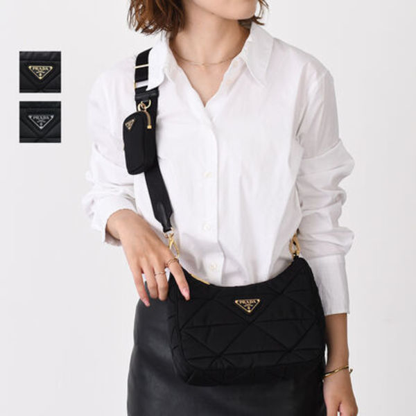 【国内即発】PRADA Re-Nylon パテッドホーボーショルダー