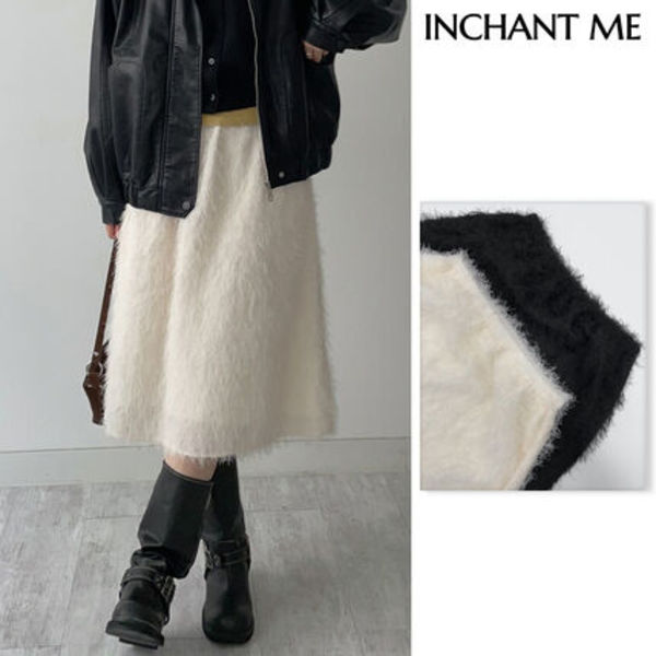 【INCHANT ME】Mio Fringe Banding Skirt