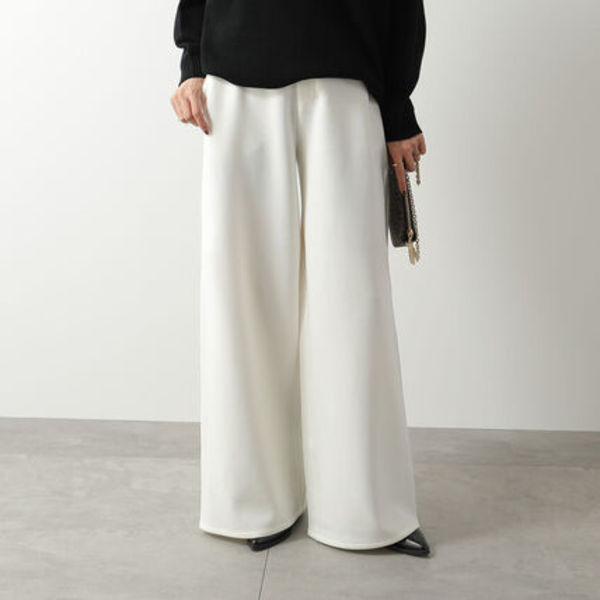 S MAX MARA ワイドパンツ MERLOT ストレッチ