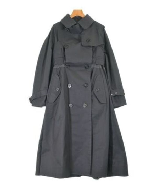 sacai サカイ トレンチコート 黒 1(S位) 0357925N0172