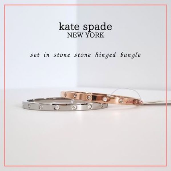 【国内発送】set in stone stone hinged bangleセール
