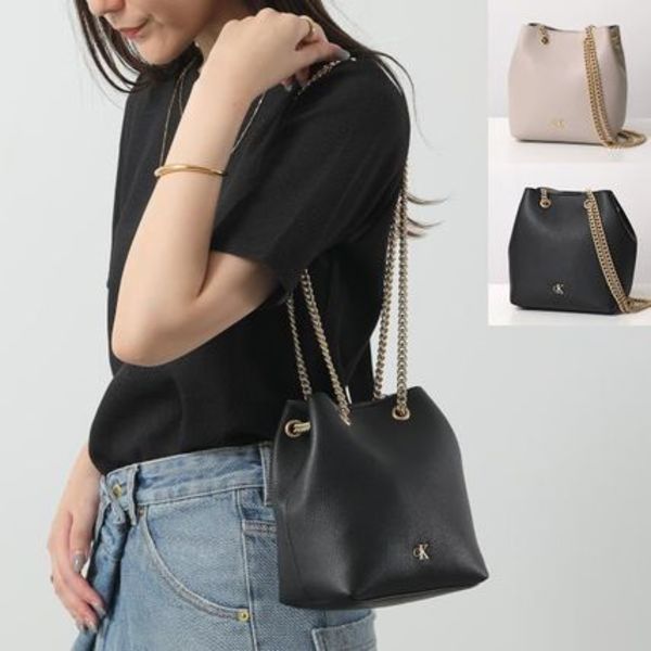 Calvin Klein ショルダーバッグ MNML MNGRM CHN BCKT LV04F3214G