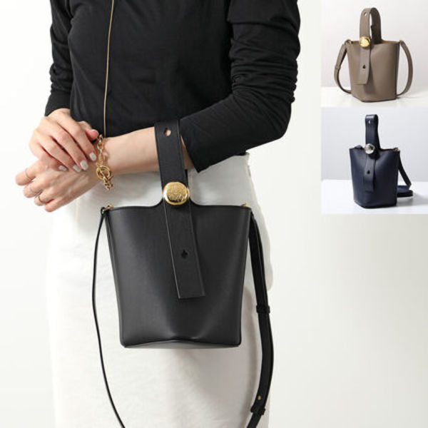 LOEWE ハンドバッグ PEBBLE BUCKET MINI AANBBBMX01