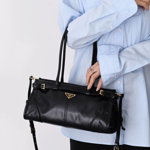 【国内即発】PRADA ボニー ミディアム レザー ハンドバッグ