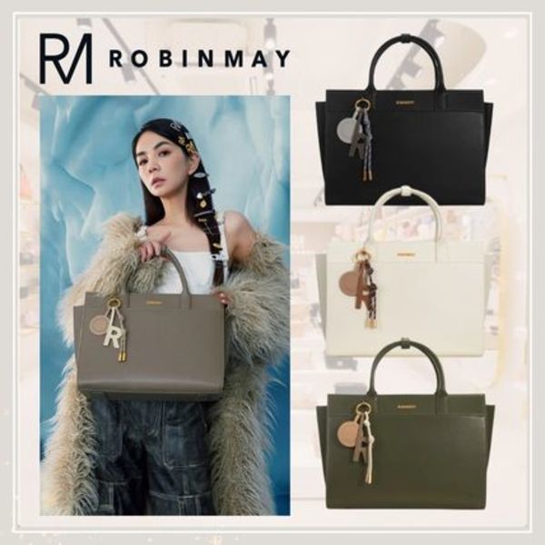 追跡有★ROBINMAY 通学通勤 2WAY チャーム付き A4 トートバッグ