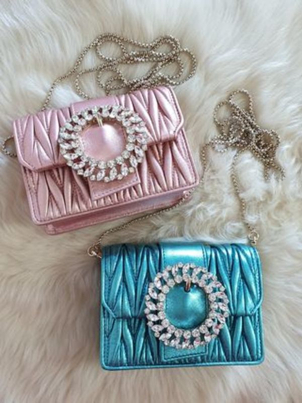 MIUMIUクリスタル♪チェーンミニショルダーバッグ♪マトラッセ