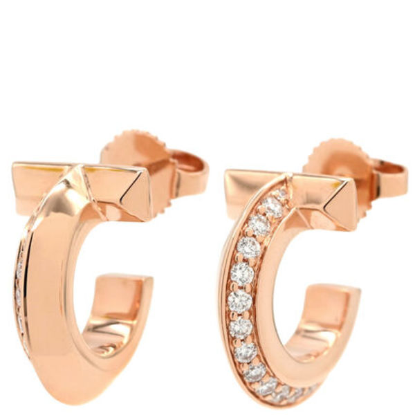 ティファニー ピアス Tワン フープ ダイヤ