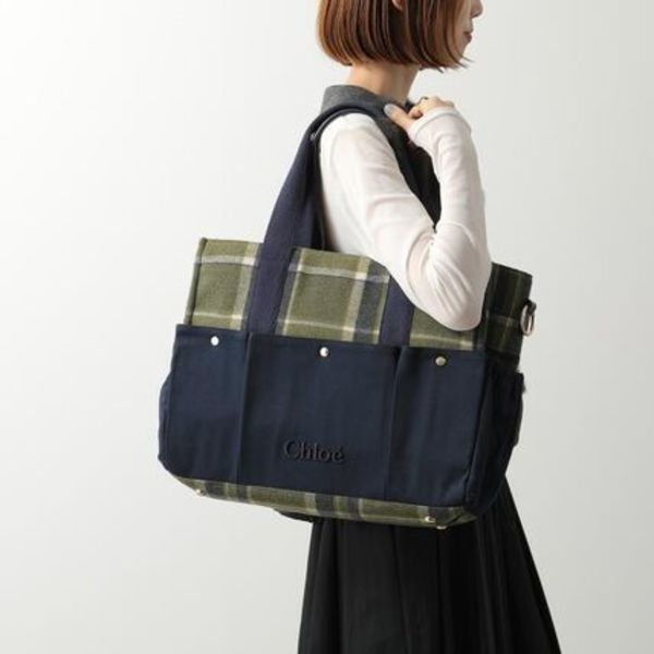Chloe Kids マザーズバッグ CHANGING BAG C20766 チェック
