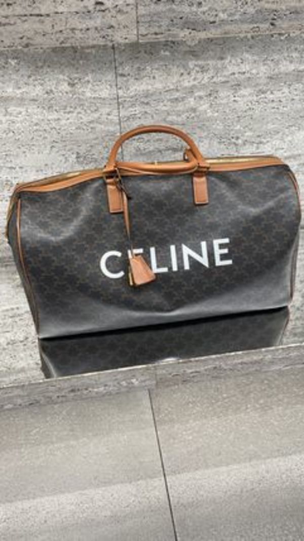 CELINE☆トラベルバッグトリオンフキャンバスCELINE_GRANDパリ発