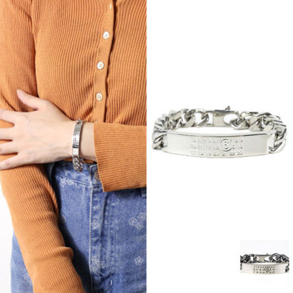 MM6 チェーンブレスレット プレート メタル SM6UY0049 SV0235