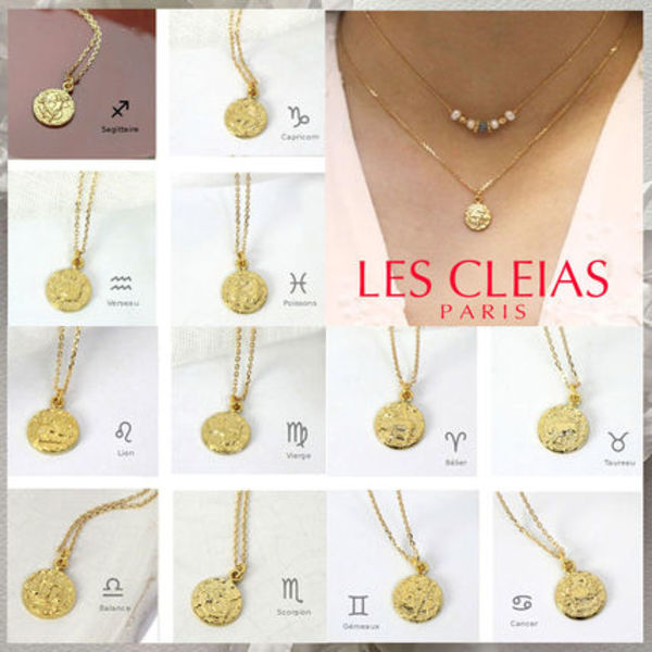 【LES CLEIAS】12星座 Gold鍍金 チェーンネックレス★国内発