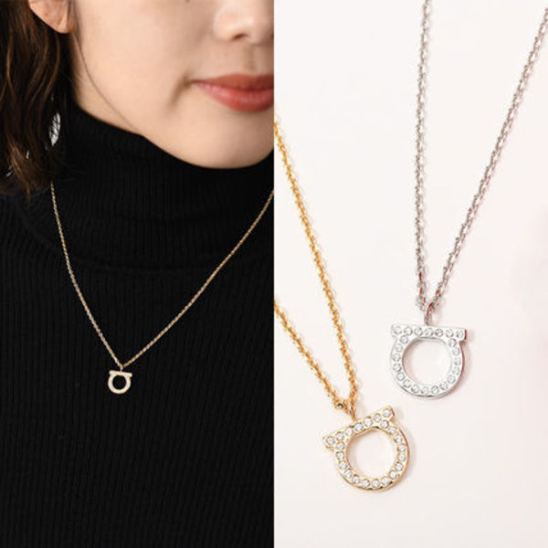 【国内即発】FERRAGAMO ガンチーニ クリスタルネックレス