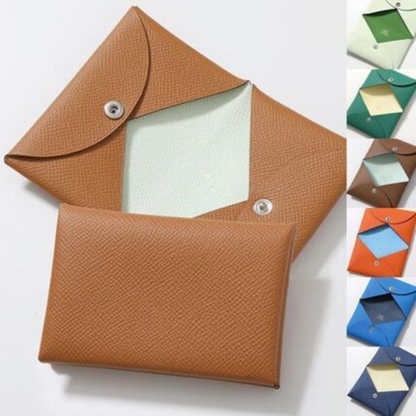 HERMES カードケース CALVI レザー  名刺入れ