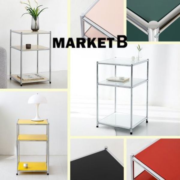 (韓国 MARKET B) SIMPLIE 2段 モジュール収納シェルフ 2色 1021