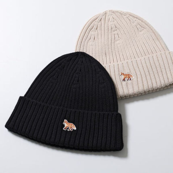 MAISON KITSUNE ニット帽 PW06103KT1140 ベイビーフォックス