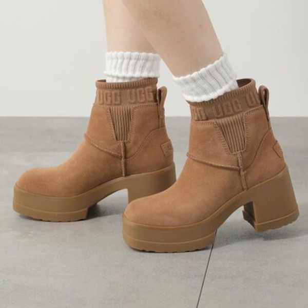 UGG ショートブーツ MOXY CHELSEA 1173724 スウェード ニット