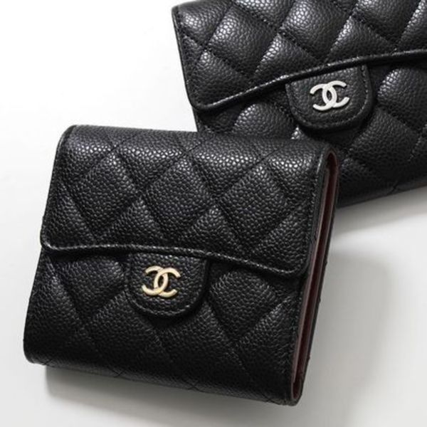 CHANEL 二つ折り財布 AP0231 MATELASSE マトラッセ