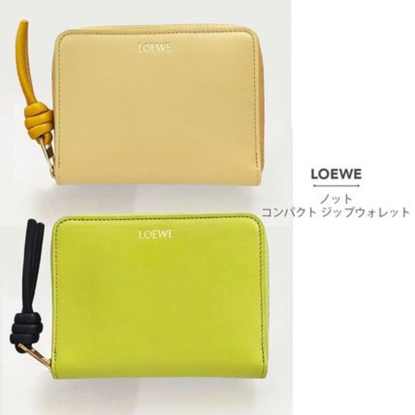 LOEWE ノット コンパクト ジップウォレット