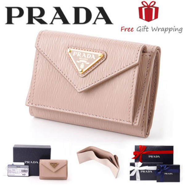 【国内発送】PRADA 小型三つ折り財布 CIPRIA 1MH021 ギフト対応