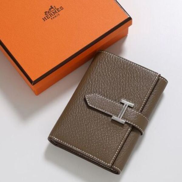 HERMES 三つ折り財布 BEARN COMBINE 082876CK シェーブル
