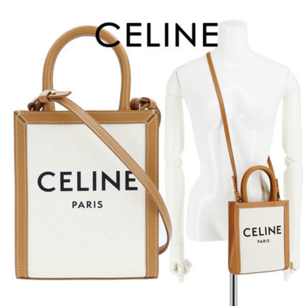 CELINE ショルダーバッグ ミニ バーティカル カバ トートバッグ