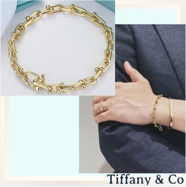 スーツにも☆Tiffany&Co☆スモールリンクブレスレット YG