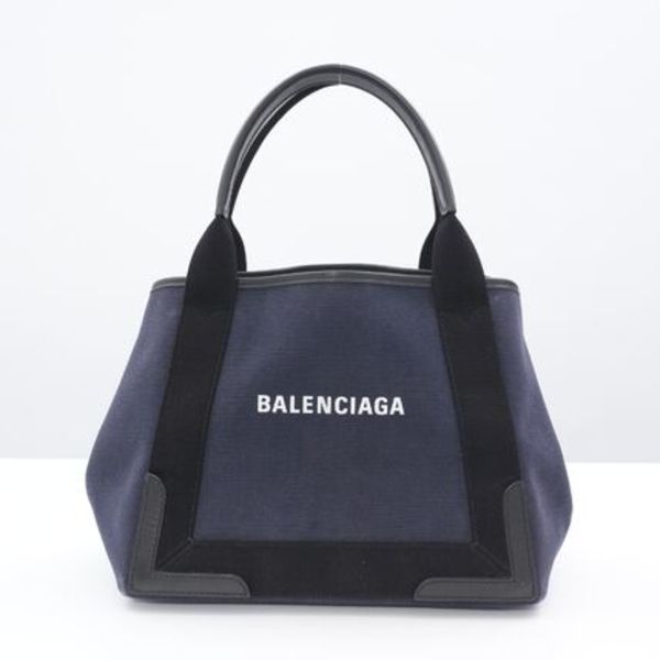 BALENCIAGA NAVY CABAS S トートバッグ 339933 ネイビー
