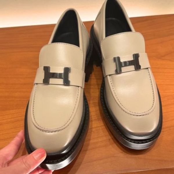 ★H パリバックル★【HERMES】ラグソールローファー≪ルーブル≫