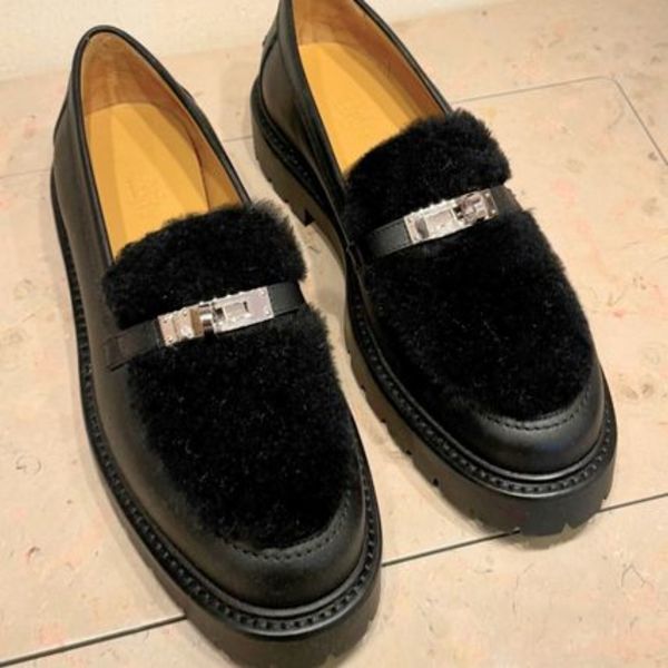 ★ふわふわ付★【HERMES】モカシンシューズ ≪アイコン≫
