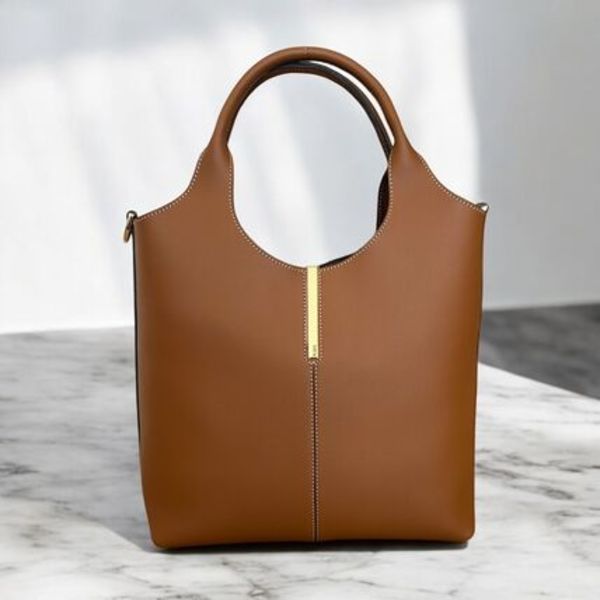 <TOD'S>レザー ショッピング トート バッグ スモール