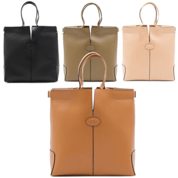 関送込★TOD'S★ロゴ Di フォリオ スモール トートバッグ