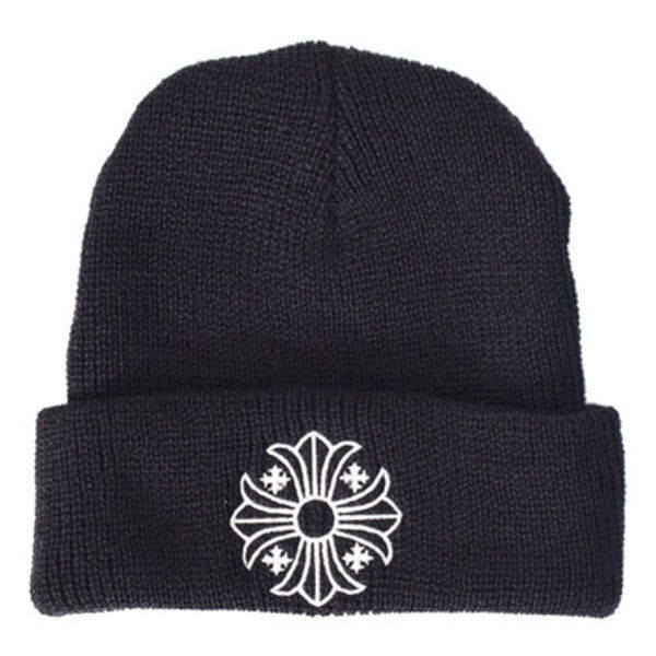 クロムハーツ ビーニー ニット帽子 CH プラス クロス ロゴ