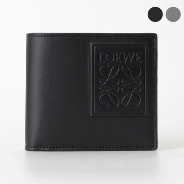 LOEWE メンズ 二つ折り財布 ANAGRAM LOGO PATCH BI FOLD WALLET