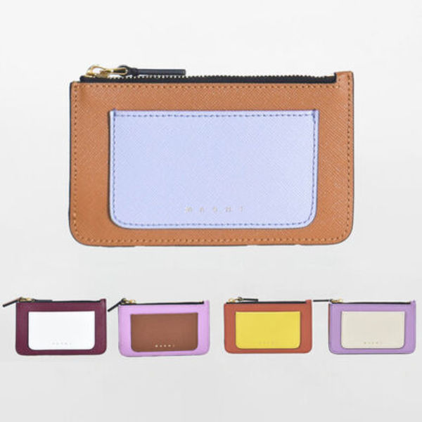 マルニ コインケース 本革 バイカラー メンズ PFMO0025U1