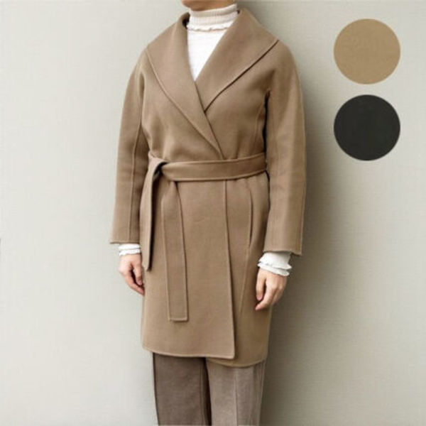 'S MAX MARA コート MESSI メッシ ブルフェイス