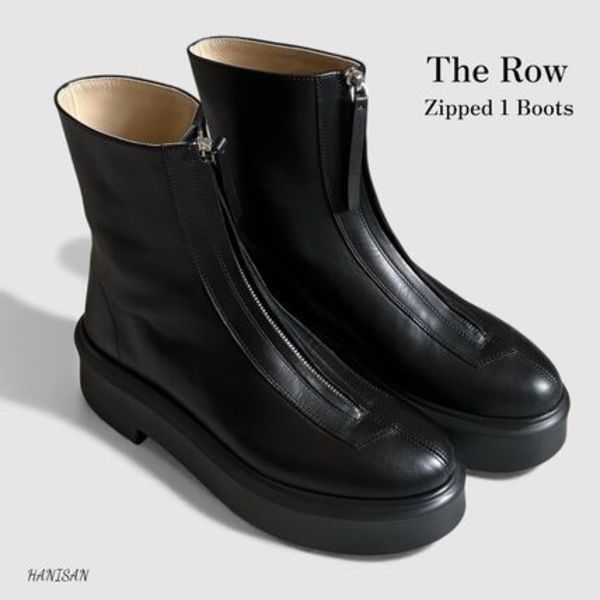 関税送料込 THE ROW Zipped Boot I ジップレザーアンクルブーツ